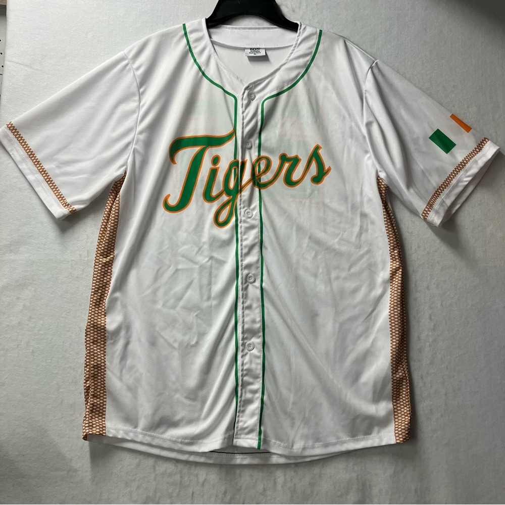 Detroit Tigers MLB St Patricks Day Irish Heritage Baseball Jersey Mens Size XL